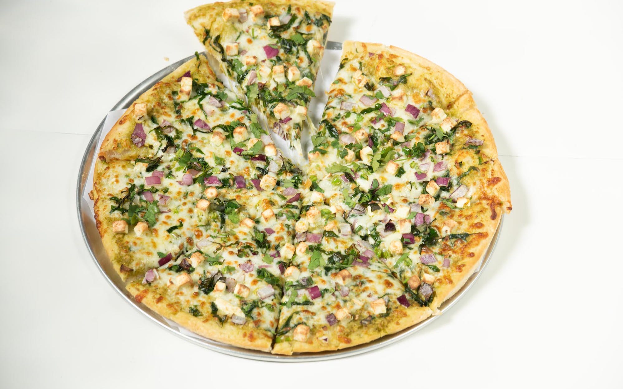 Palak Paneer Pizza