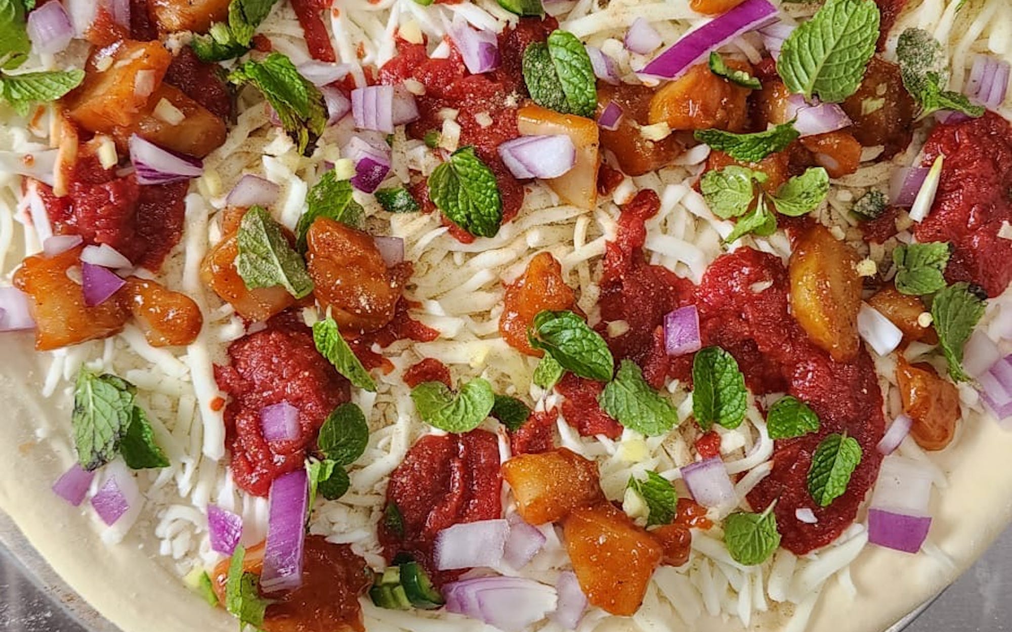 Aloo Chaat Pizza